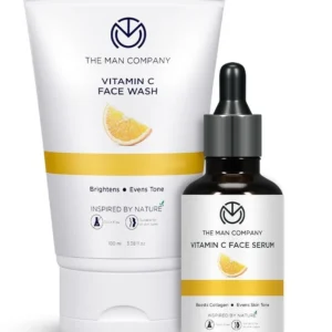 THE MAN COMPANY Ultimate Vitamin C Face Care Kit with Face Wash & Face Serum | Boost Collagen | Glowing & Brightening Skin | Soft & Supple  (2 Items in the set)